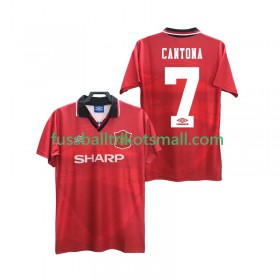 Fußballtrikots Manchester United CANTONA 7 Retro 1994 1996 Kurzarm Heimtrikotsatz kaufen